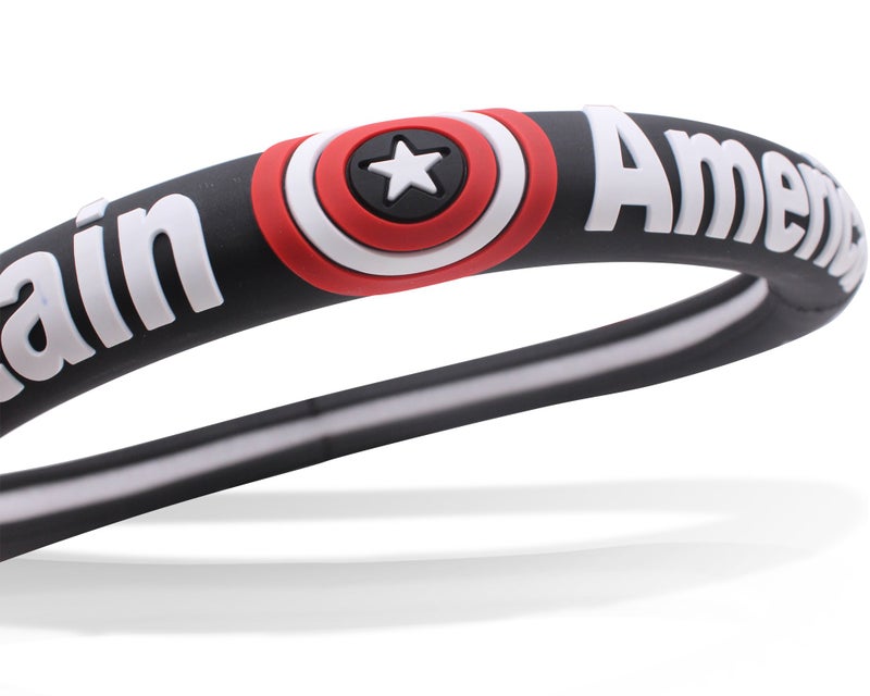 Finex Silicone 3D Molded Design - Black Auto Car Steering Wheel Cover - Captain - Universal Fit - Image 5